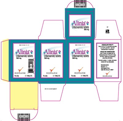 CT-111-12-01 - FINAL PROOF - Alinia Tablets 30 ct Carton.jpg Alinia Tablet - 30 ct carton - CT 111 12 01 FINAL PROOF Alinia Tablets 30 ct Carton